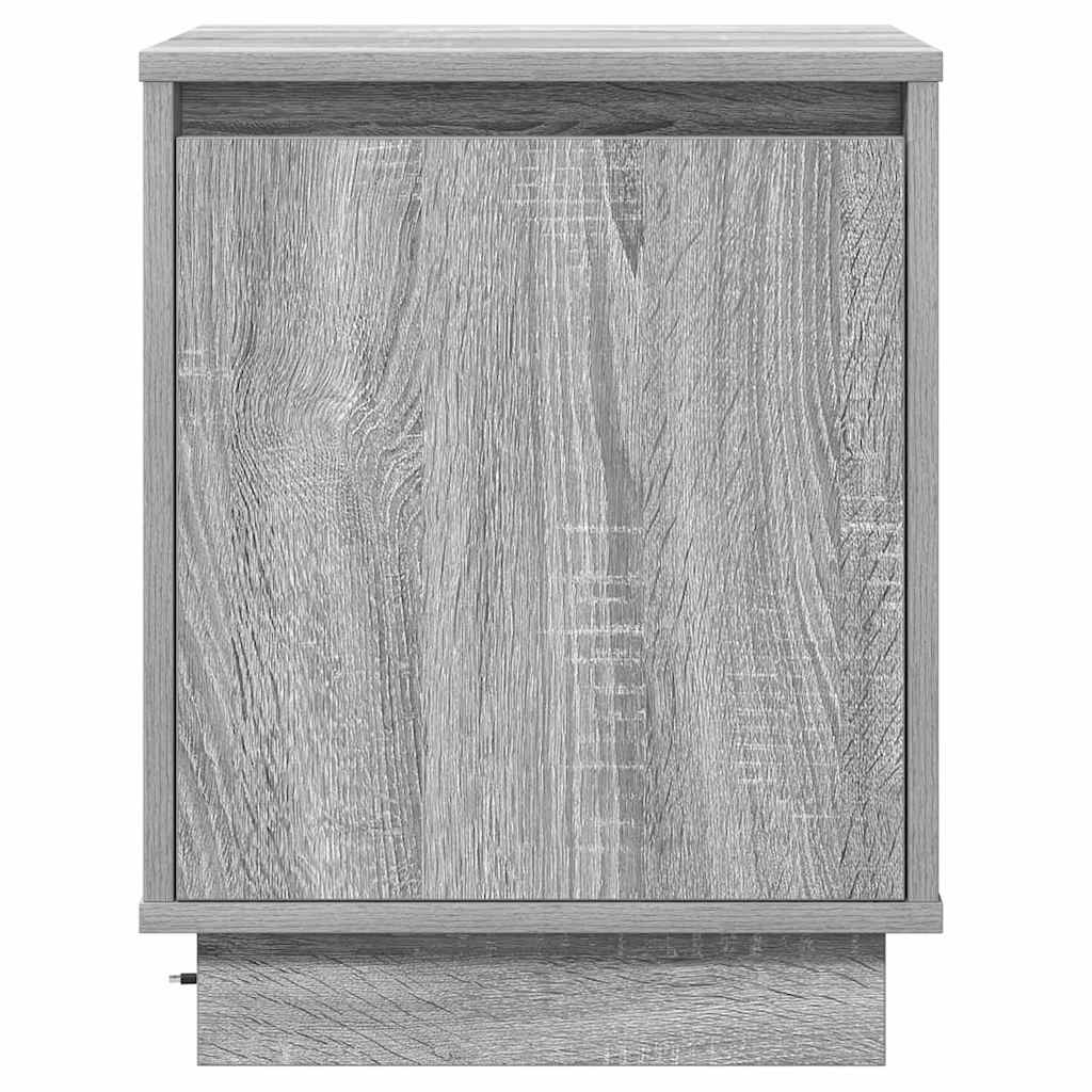 Noćni ormar 2 pcs Siva 39 x 34,5 x 50 cm Konstruirano drvo