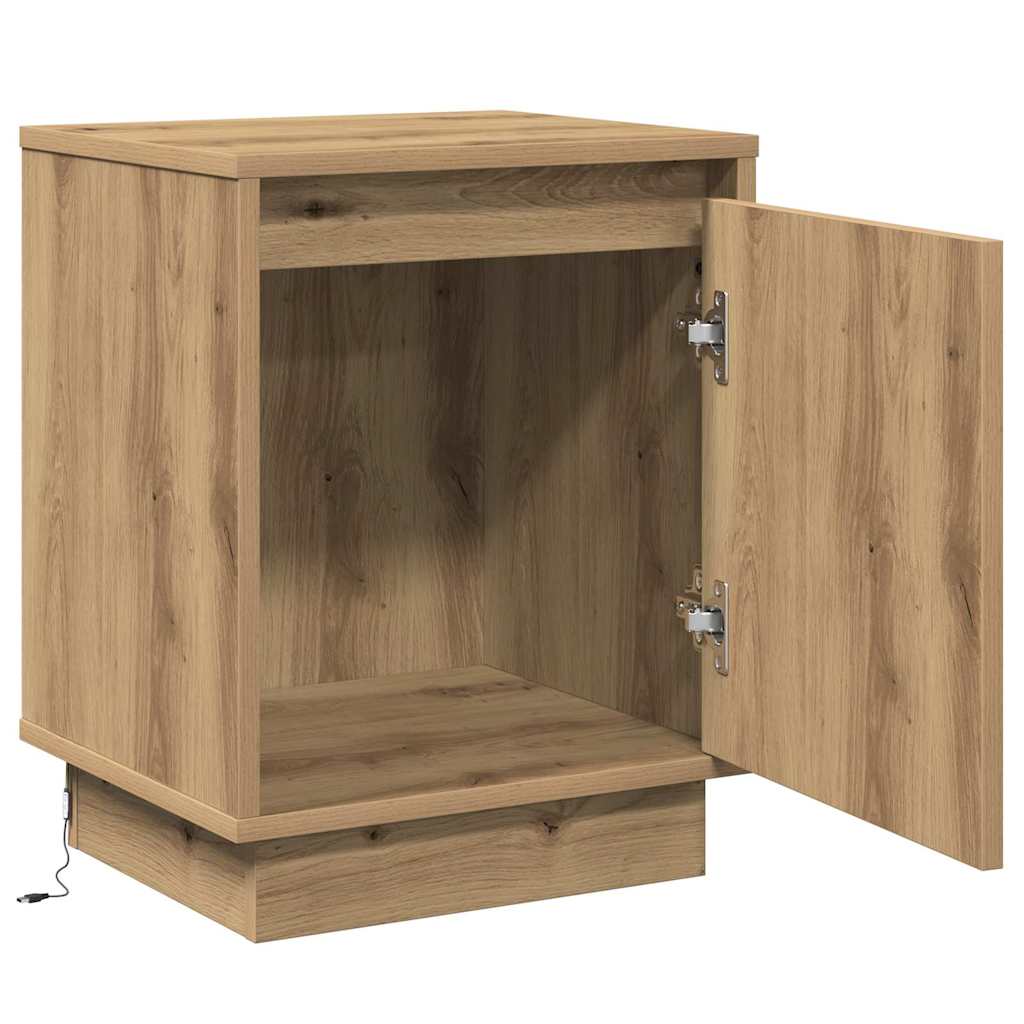 Noćni ormar 2 pcs Umjetnički hrast 39 x 34,5 x 50 cm