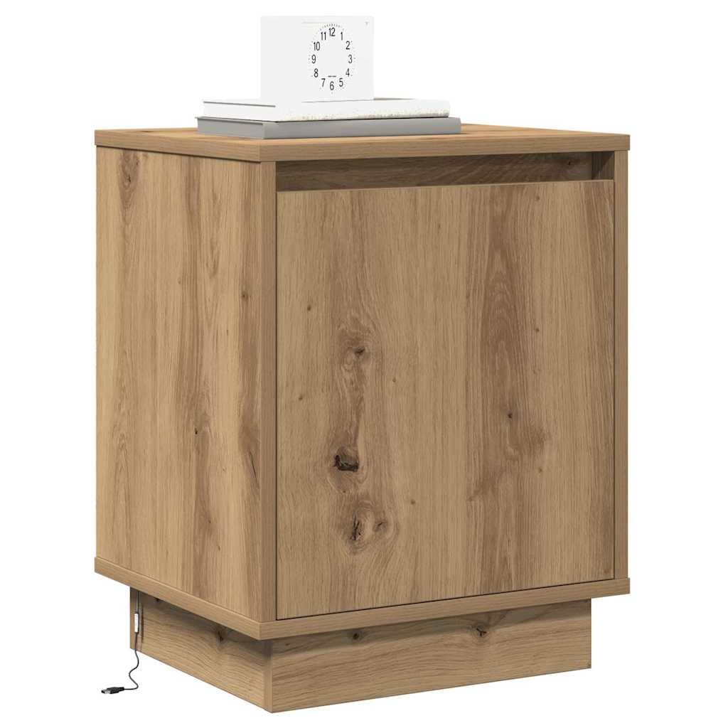 Noćni ormar 2 pcs Umjetnički hrast 39 x 34,5 x 50 cm