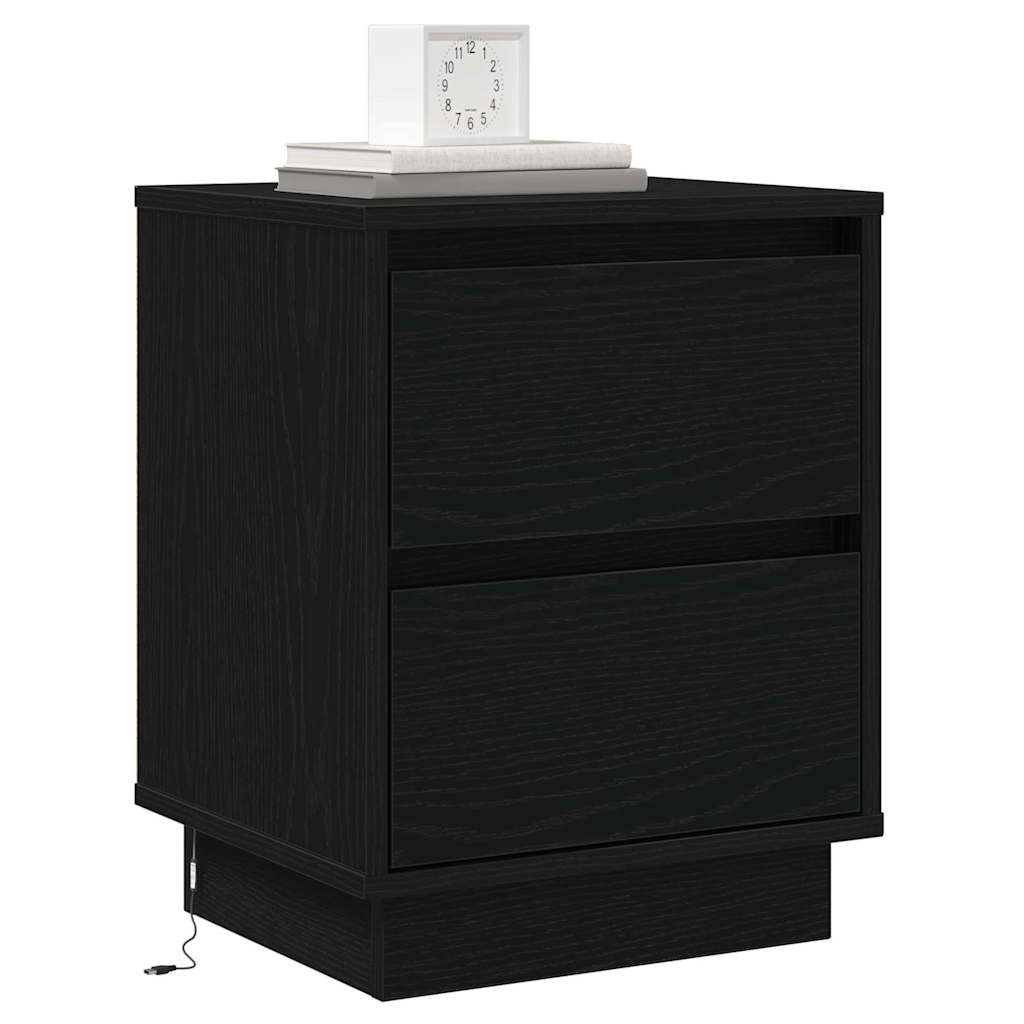 Noćni ormar Crni hrast 39 x 34,5 x 50 cm Konstruirano drvo
