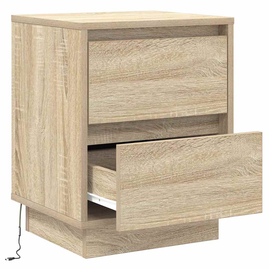 Noćni ormar Sonoma hrast 39 x 34,5 x 50 cm Konstruirano drvo