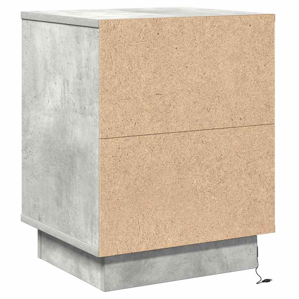 Noćni ormar Betonski sivi 39 x 34,5 x 50 cm Konstruirano drvo