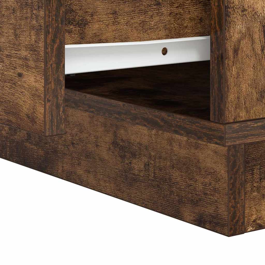 Noćni ormar s ladicama 2 pcs Dimljeni hrast 39 x 34,5 x 50 cm