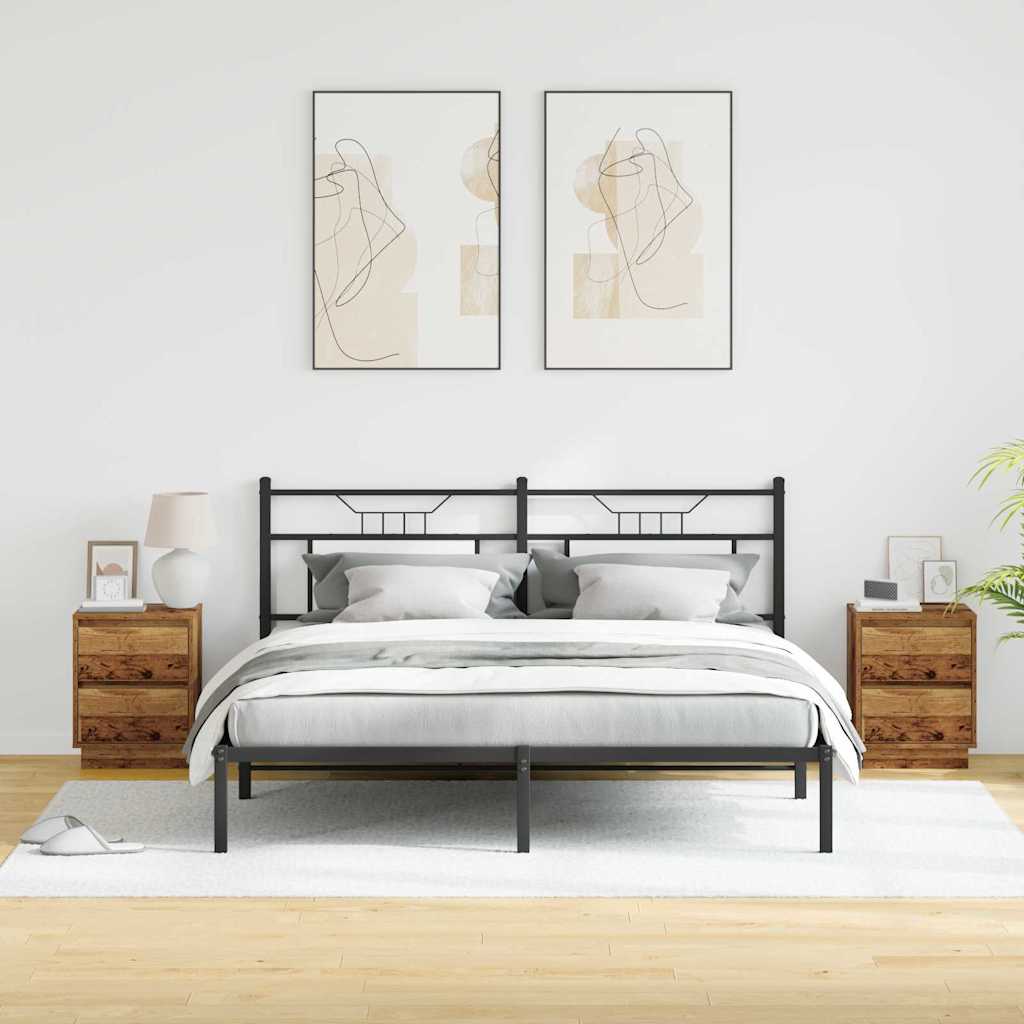 Noćni ormar s ladicama 2 pcs Staro drvo 39 x 34,5 x 50 cm
