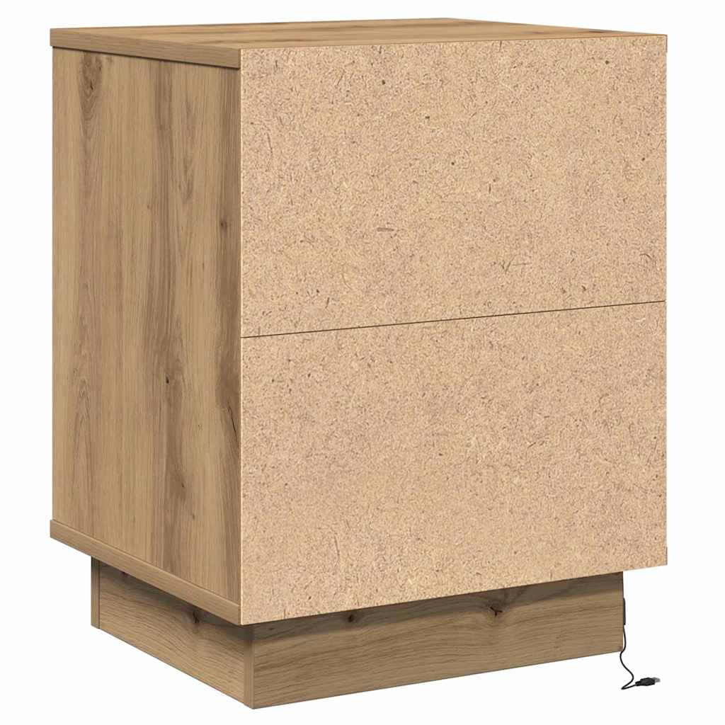 Noćni ormar s ladicama 2 pcs Umjetnički hrast 39 x 34,5 x 50 cm