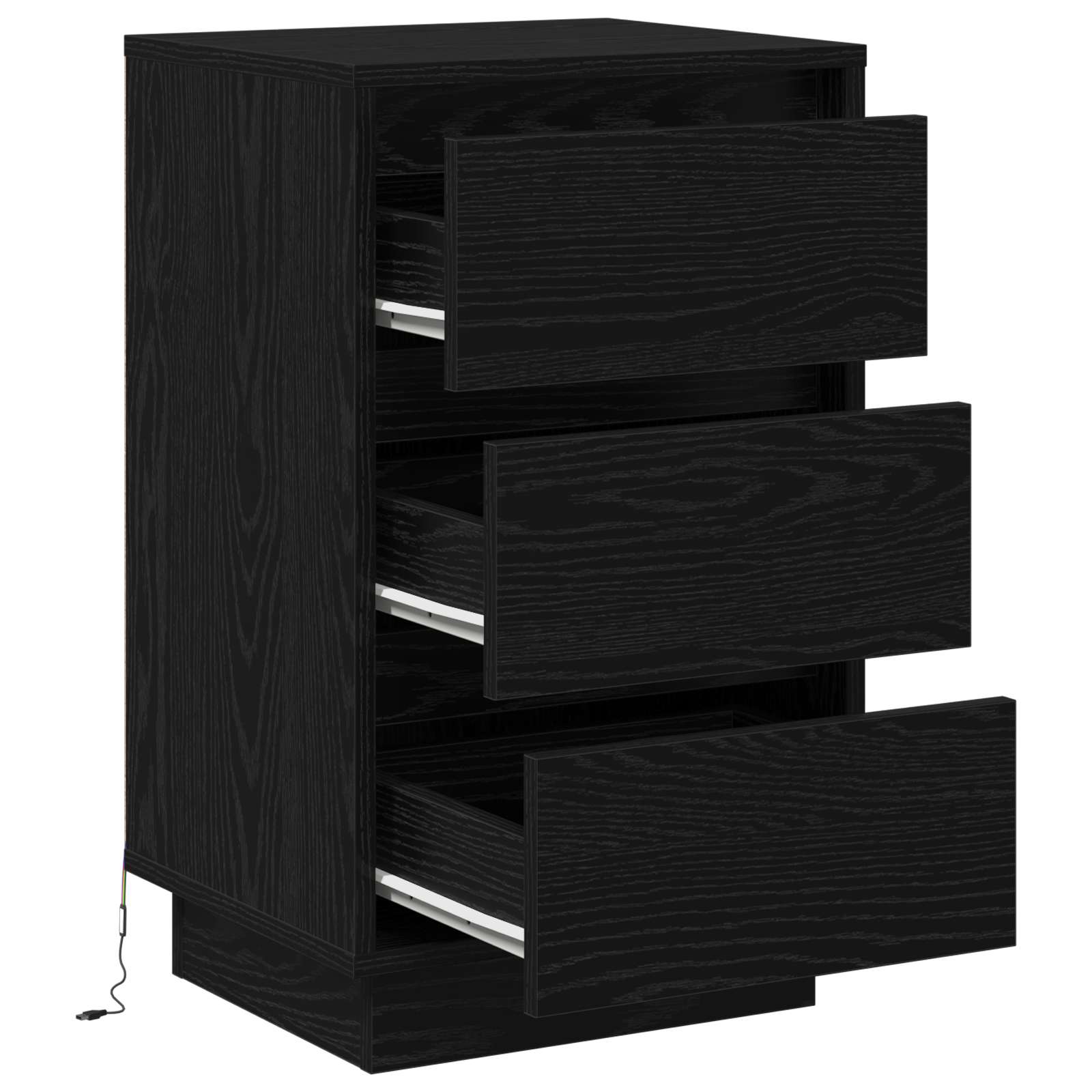 Noćni ormar Crni hrast 39 x 34,5 x 65 cm Konstruirano drvo