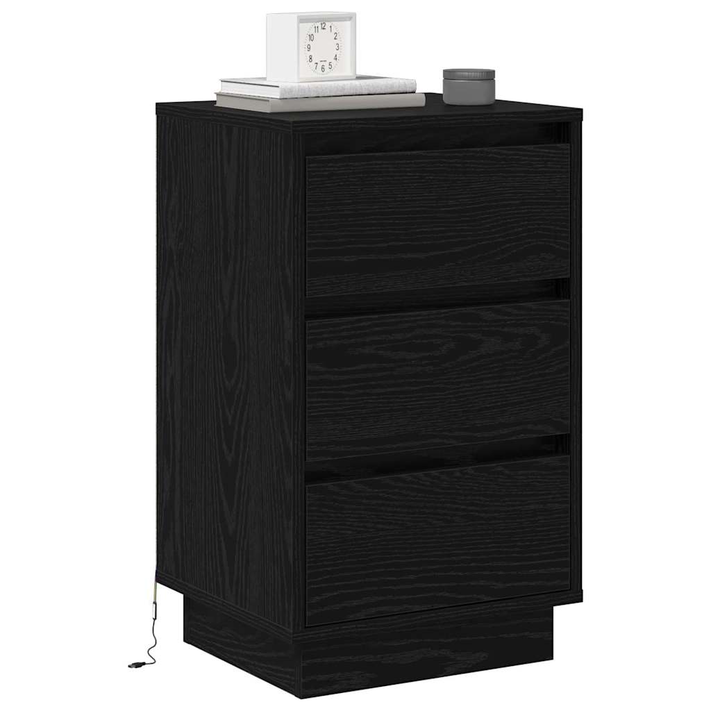Noćni ormar Crni hrast 39 x 34,5 x 65 cm Konstruirano drvo