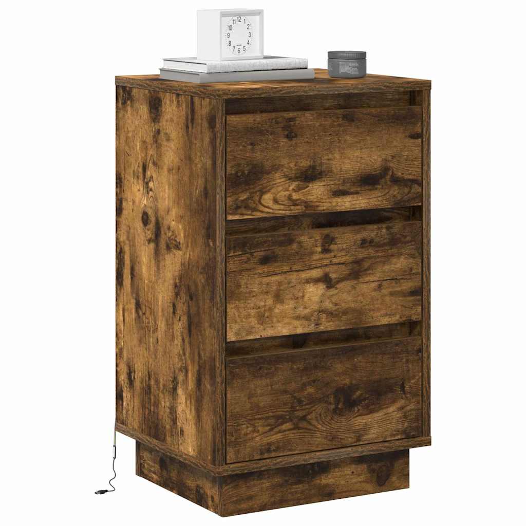 Noćni ormar Dimljeni hrast 39 x 34,5 x 65 cm Konstruirano drvo