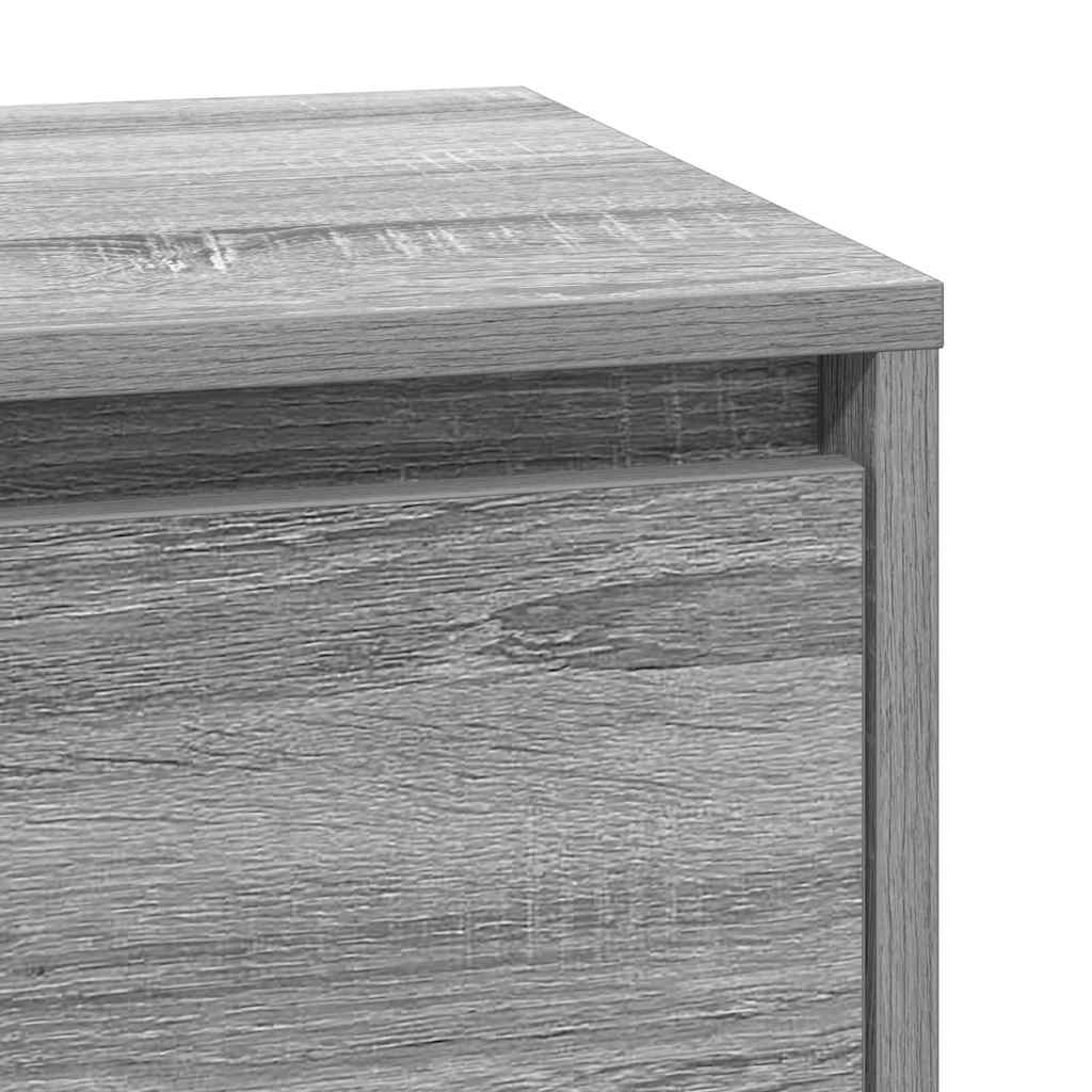 Noćni ormar s ladicama Siva 39 x 34,5 x 65 cm Konstruirano drvo