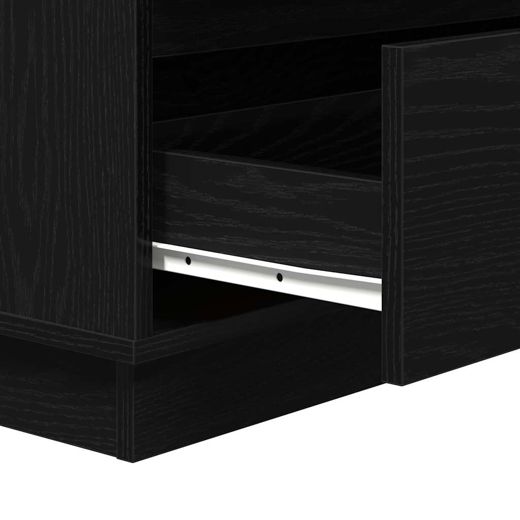 Noćni ormar Crni hrast 71 x 34,5 x 75 cm Konstruirano drvo