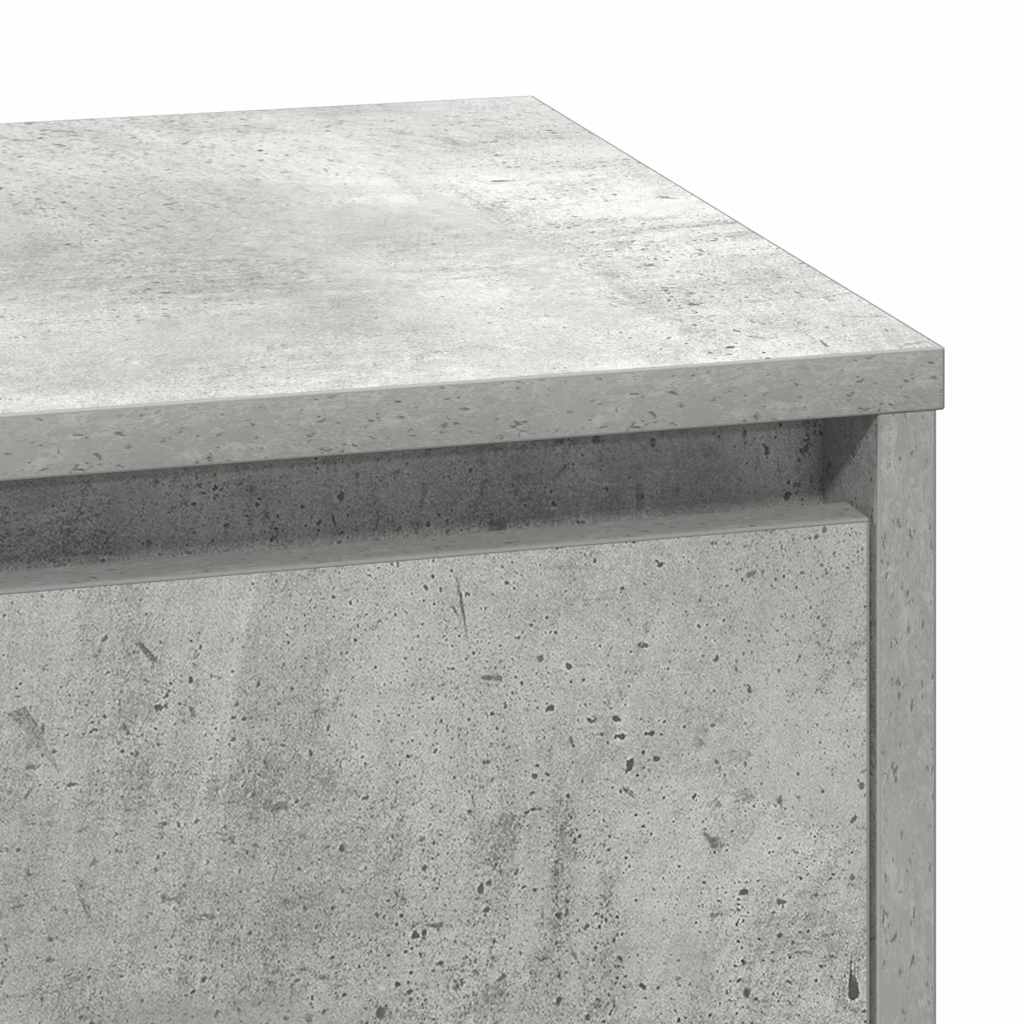 Noćni ormar Betonski sivi 71 x 34,5 x 75 cm Konstruirano drvo