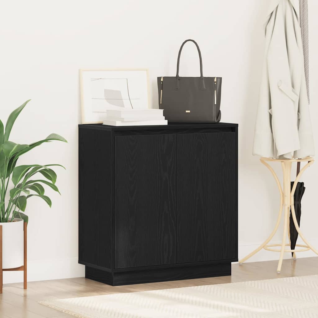 Sideboard Crni hrast 71 x 34.5 x 75 cm Konstruirano drvo