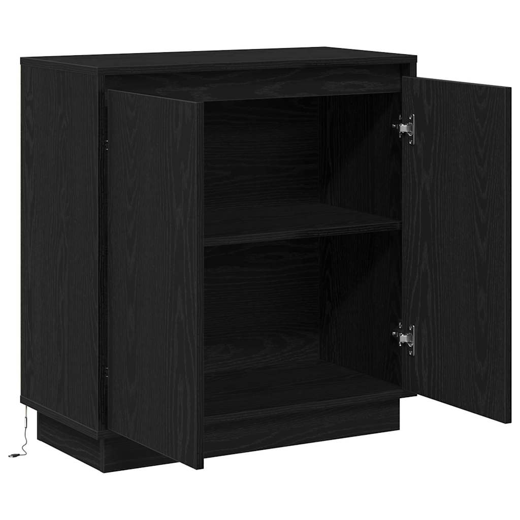 Sideboard Crni hrast 71 x 34.5 x 75 cm Konstruirano drvo