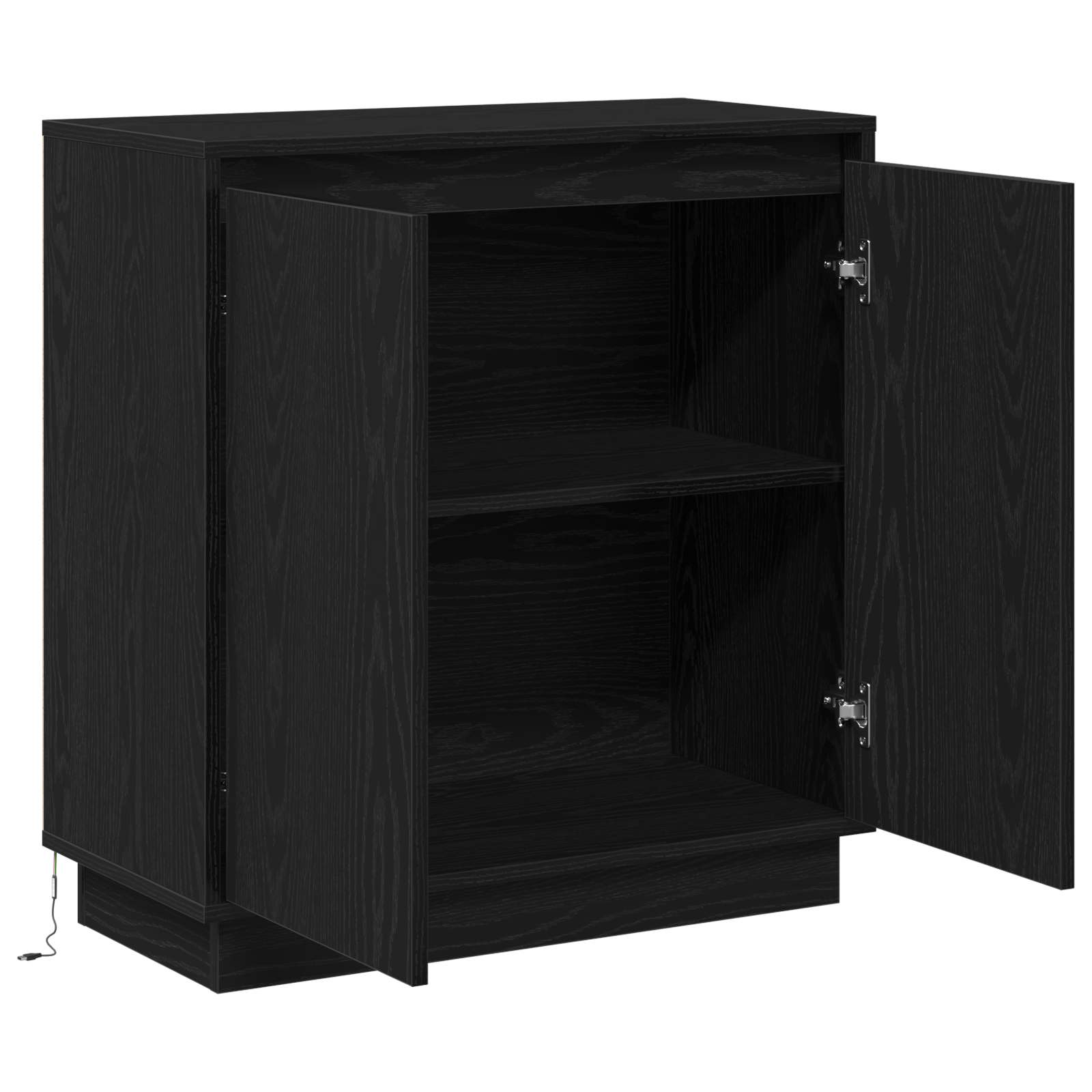 Sideboard Crni hrast 71 x 34.5 x 75 cm Konstruirano drvo