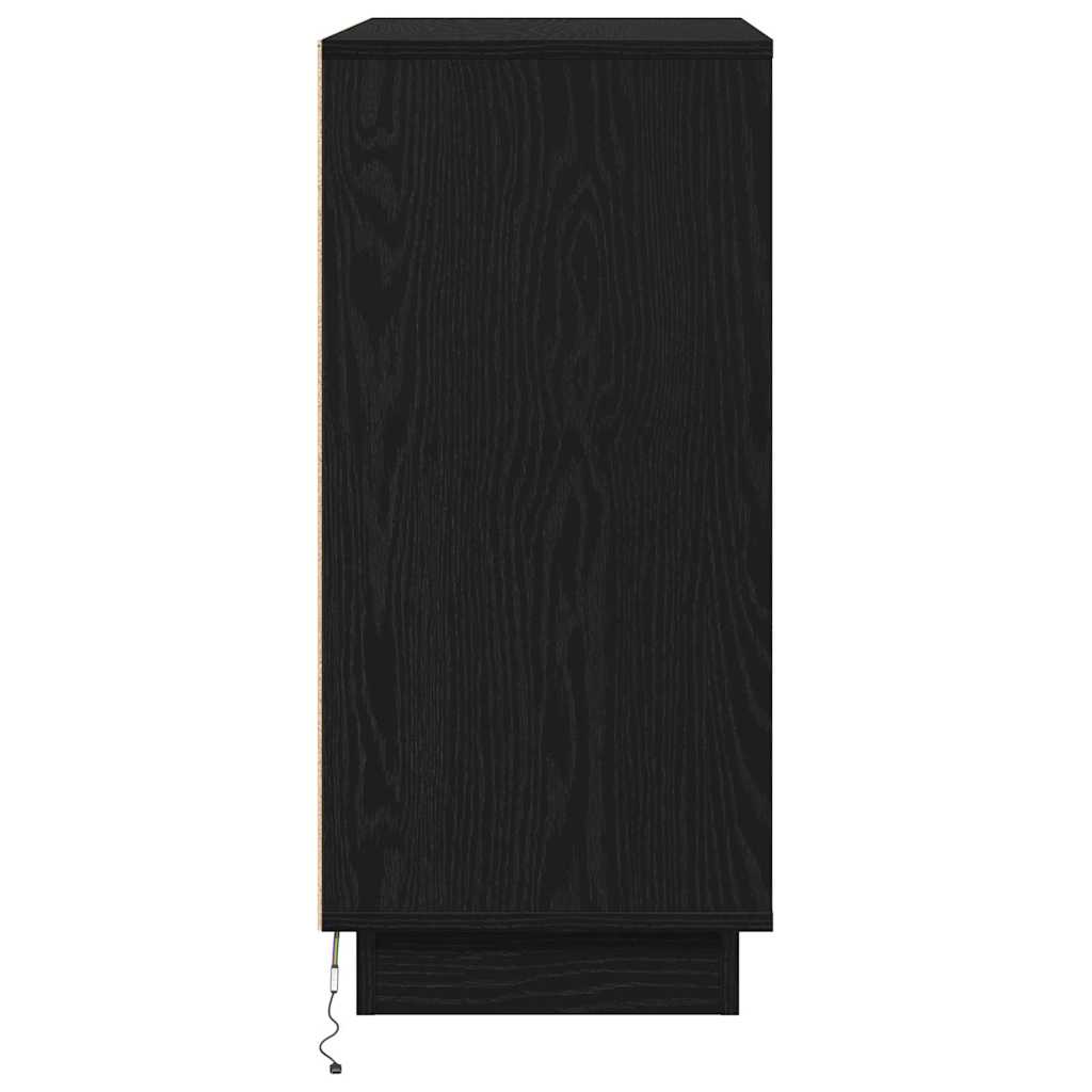 Sideboard Crni hrast 71 x 34.5 x 75 cm Konstruirano drvo