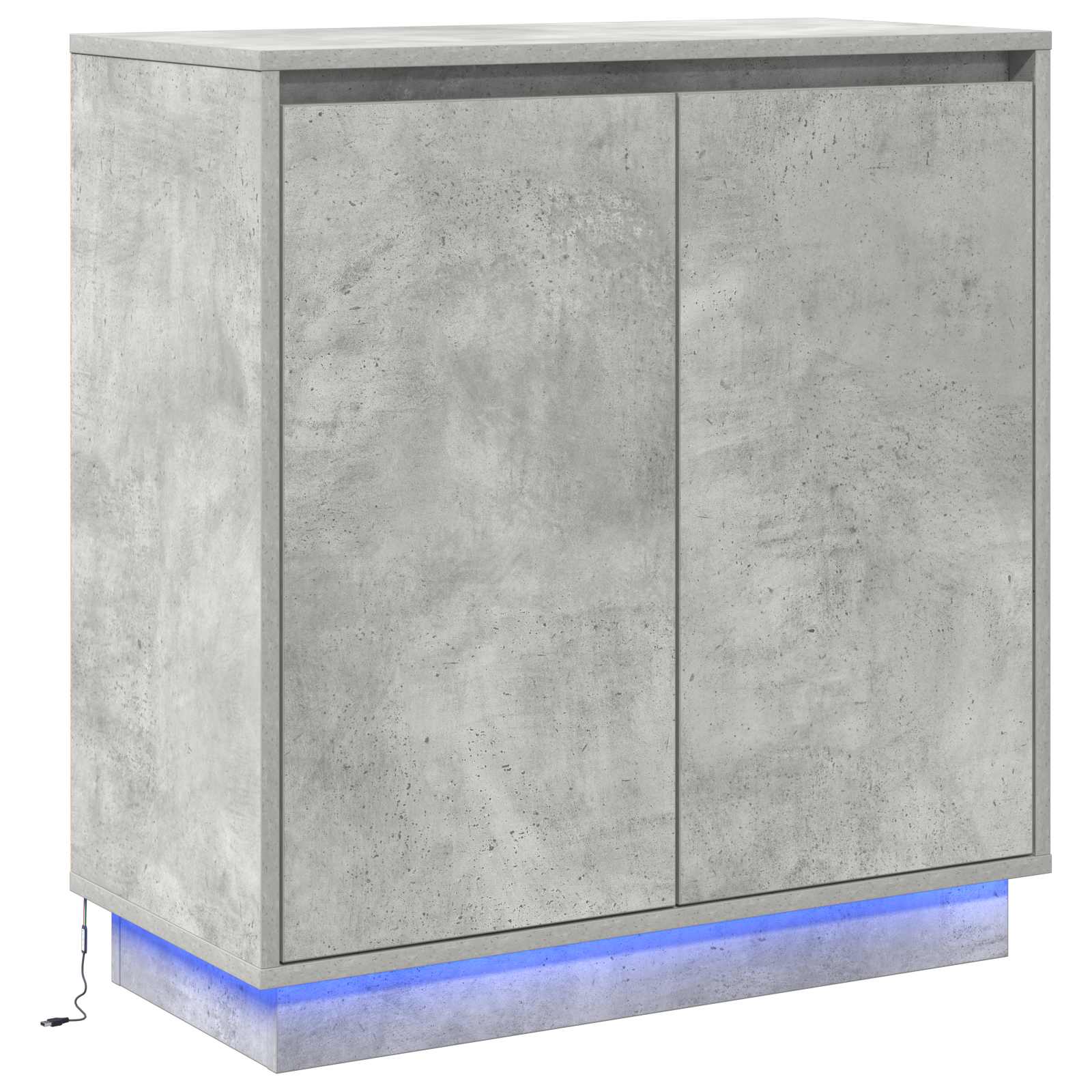 LED komoda za Betonska siva 71 x 34,5 x 75 cm