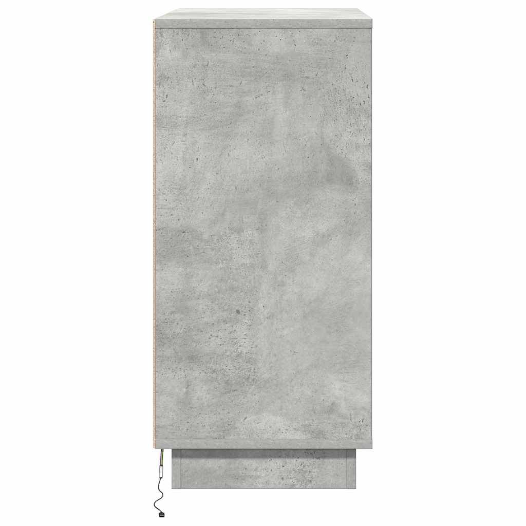 LED komoda za Betonska siva 71 x 34,5 x 75 cm