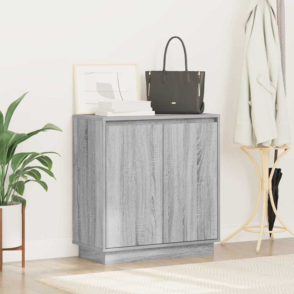 LED komoda za Siva sonoma 71 x 34,5 x 75 cm Konstruirano drvo