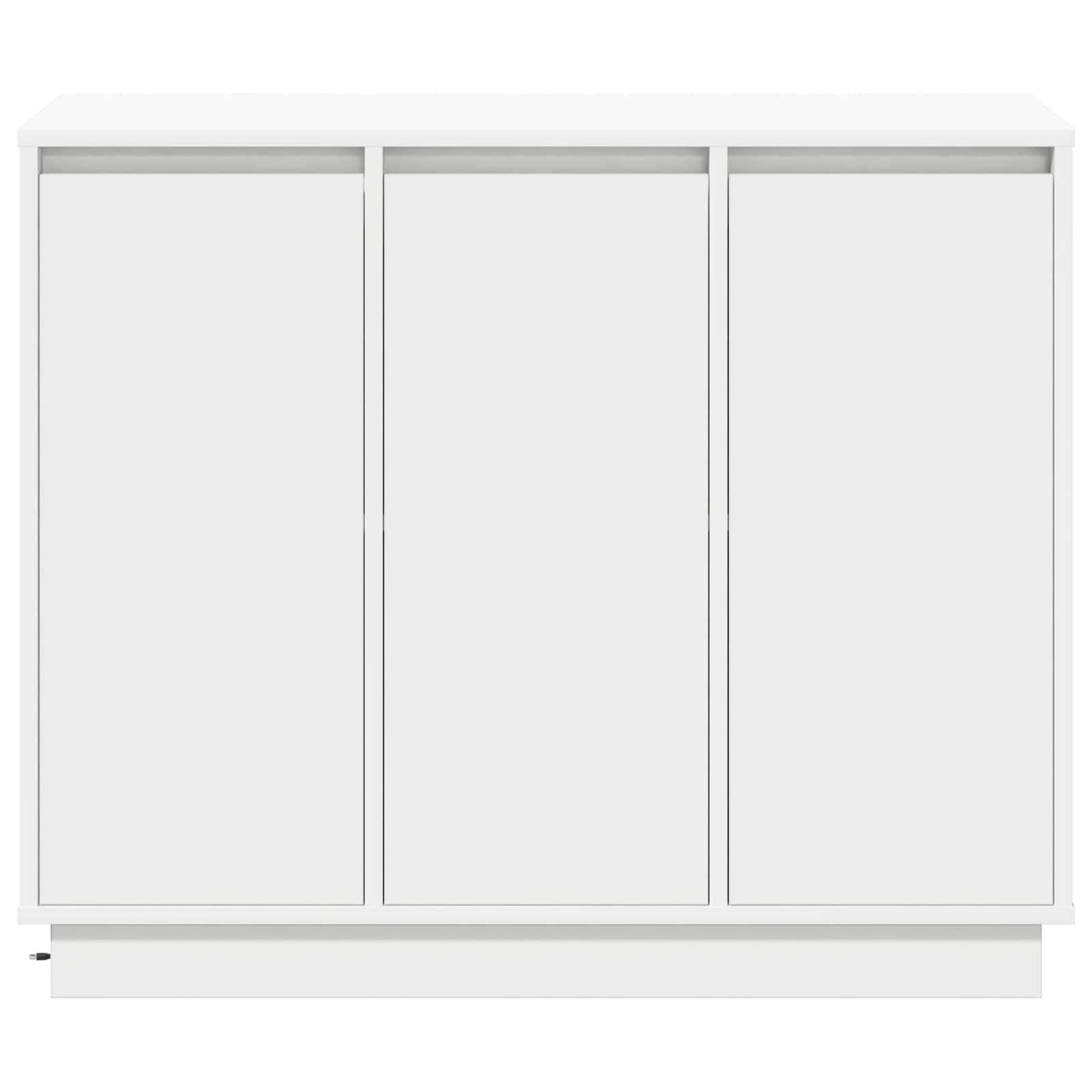 LED komoda Bijelo 90 x 32 x 75 cm Konstruirano drvo