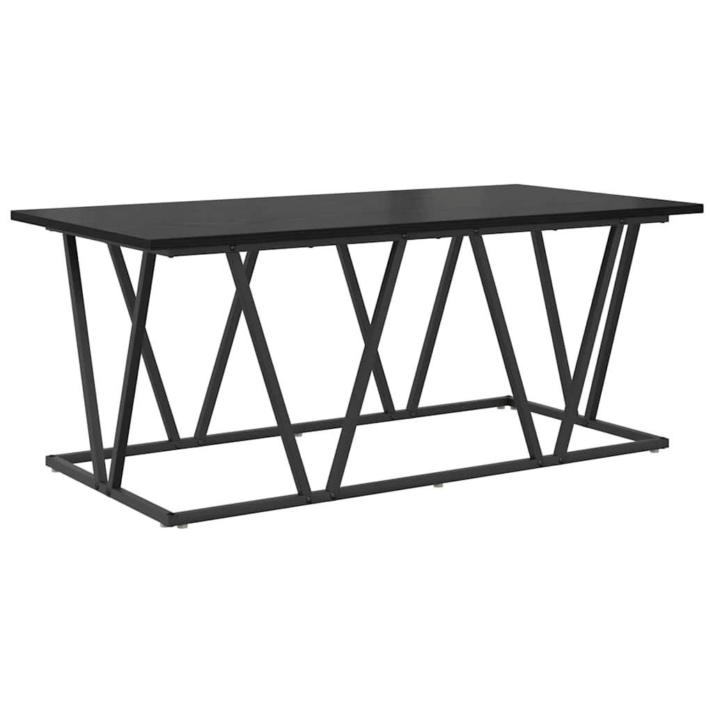 Kava Stol Crni hrast 100 x 50 x 40 cm Projektirano drvo i metal
