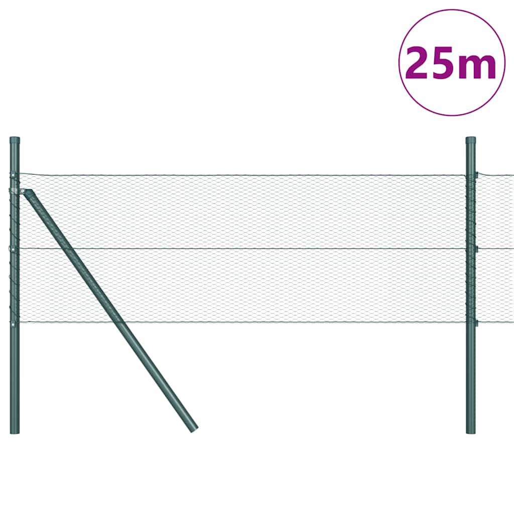 Temeljna zavarena žičana ograda 25 x 0,5 m (Š x V)