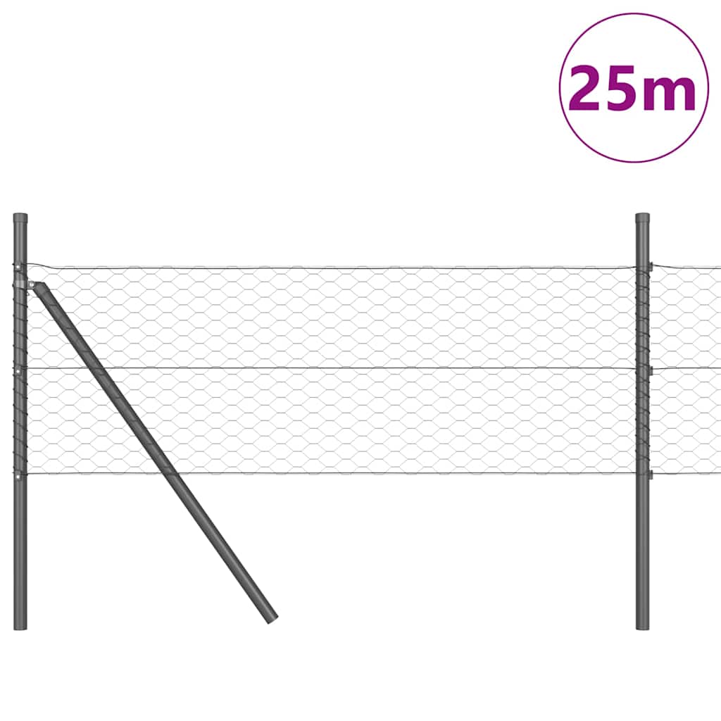 Temeljna zavarena žičana ograda 25 x 0,5 m (Š x V)