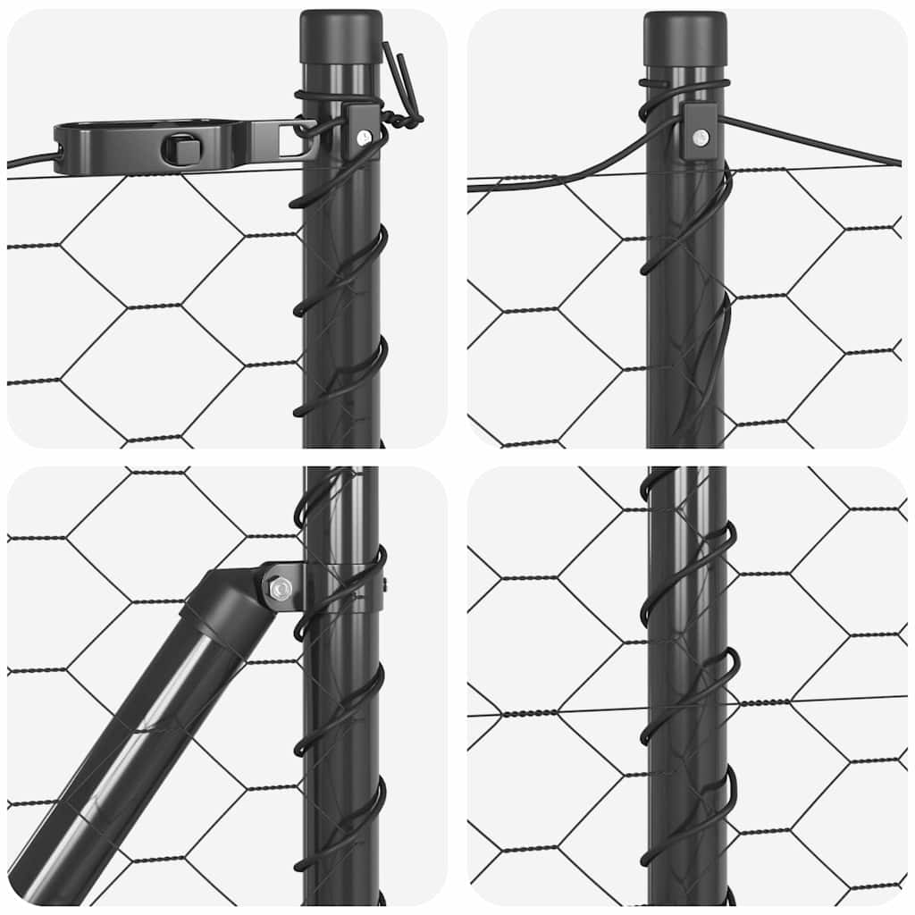 Temeljna zavarena žičana ograda 25 x 0,5 m (Š x V)
