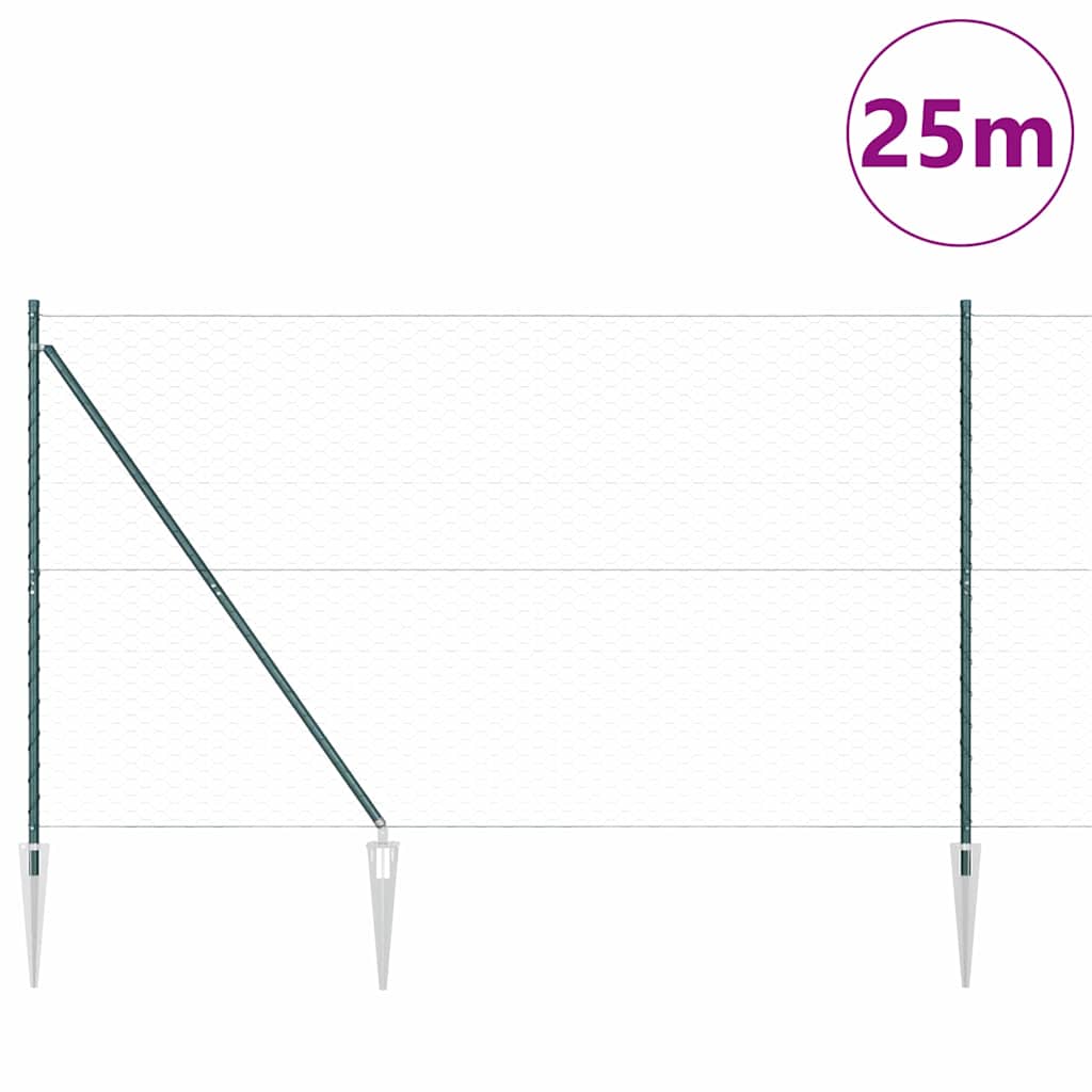 Zavareno žičano ograđivanje s bodljama 25 x 1,6 m (Š x V)