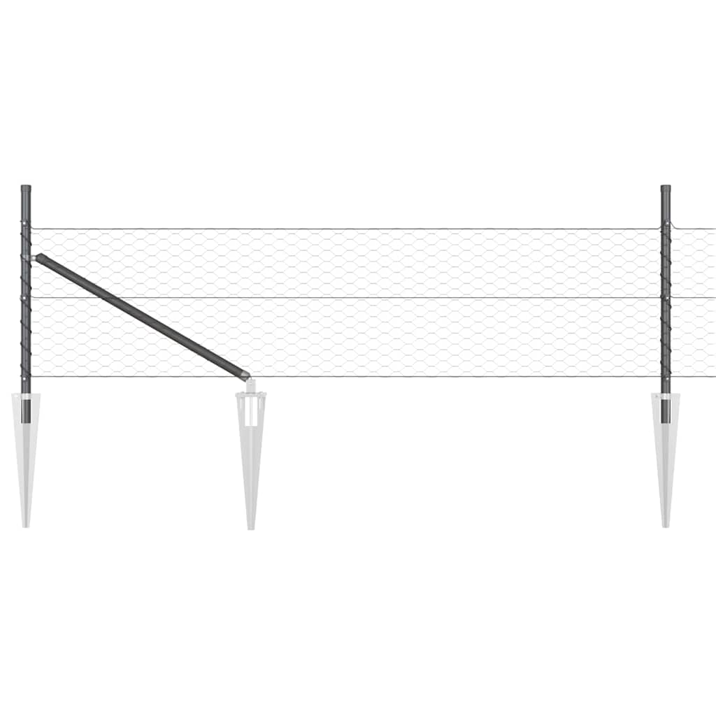 Zavareno žičano ograđivanje s bodljama 10 x 0,5 m (Š x V)