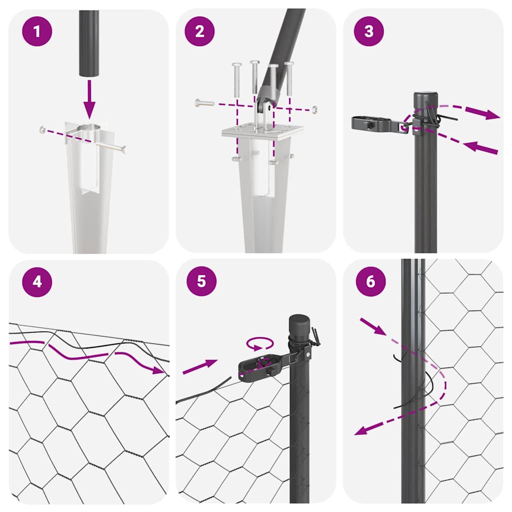 Zavareno žičano ograđivanje s bodljama 10 x 0,5 m (Š x V)