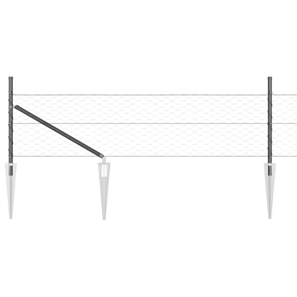 Zavareno žičano ograđivanje s bodljama 10 x 0,5 m (Š x V)