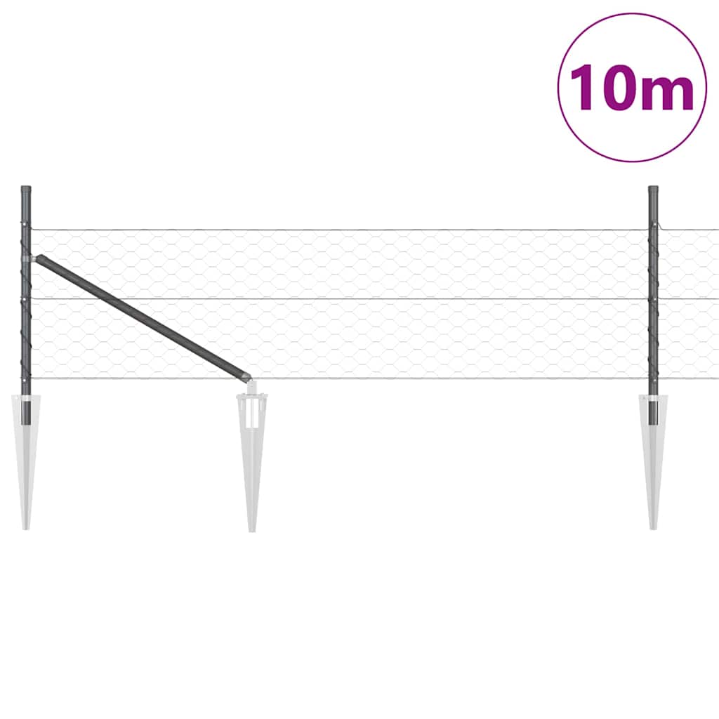 Zavareno žičano ograđivanje s bodljama 10 x 0,5 m (Š x V)