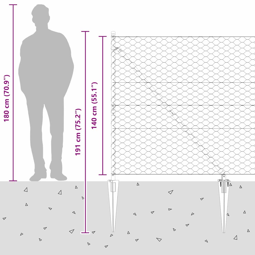 Zavareno žičano ograđivanje s bodljama 25 x 1,4 m (Š x H)