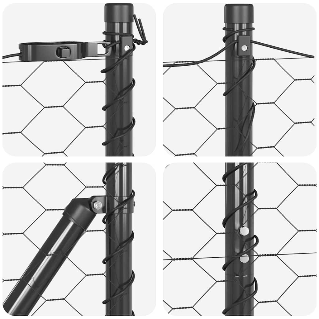 Zavareno žičano ograđivanje s bodljama 25 x 1,5 m (Š x V)