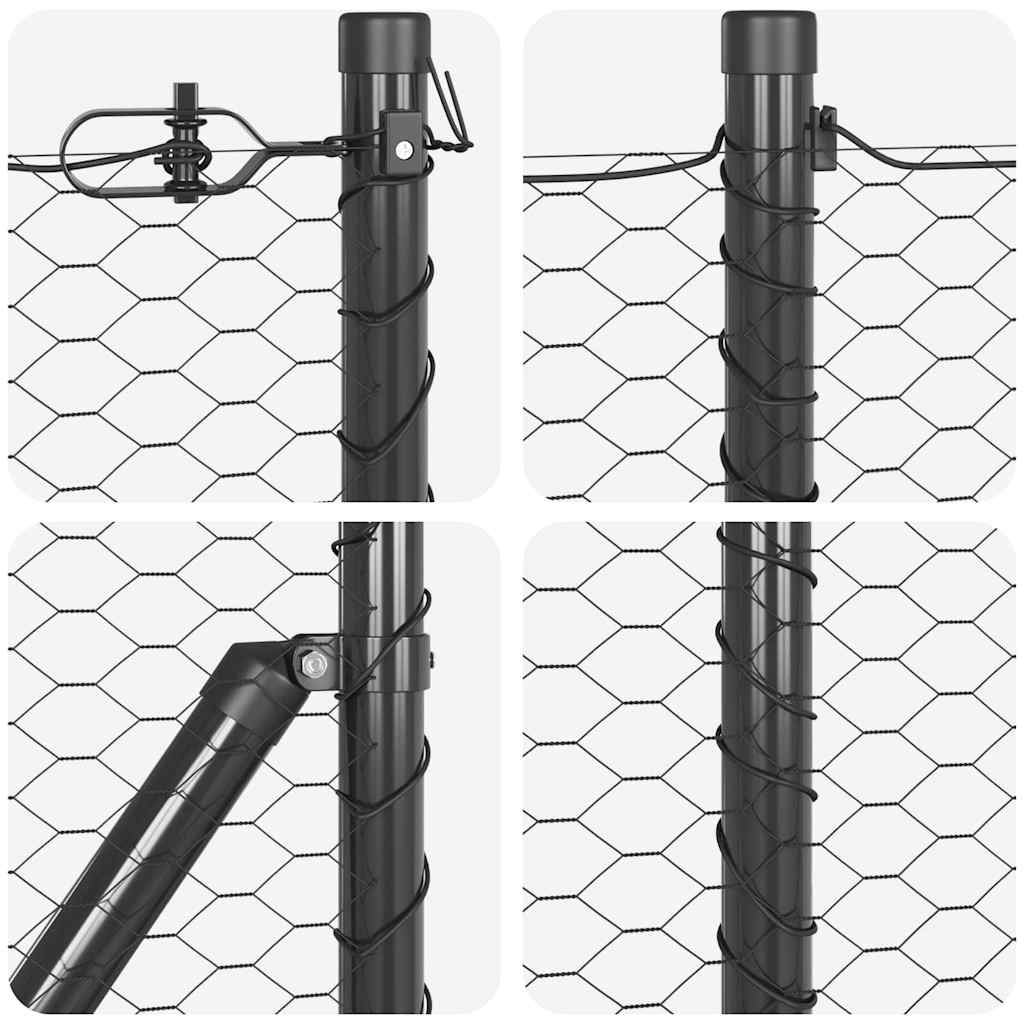 Zavareno žičano ograđivanje s bodljama 50 x 0,8 m (Š x V)