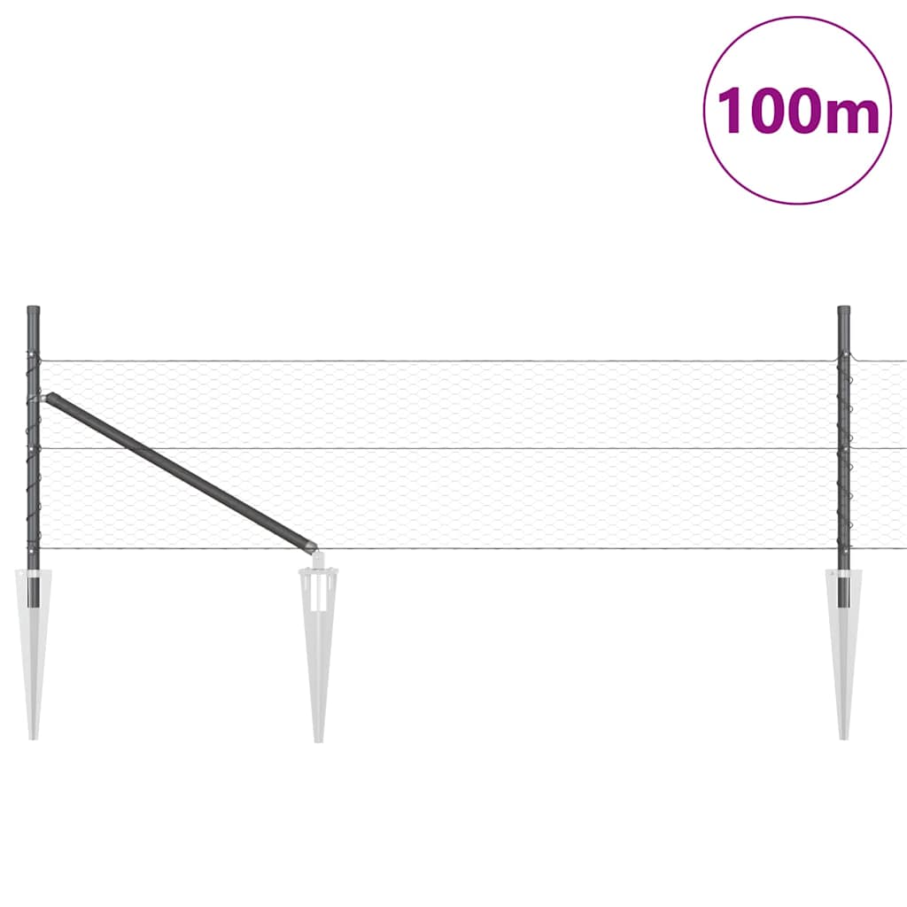 Zavareno žičano ograđivanje s bodljama 100 x 0,8 m (Š x V)