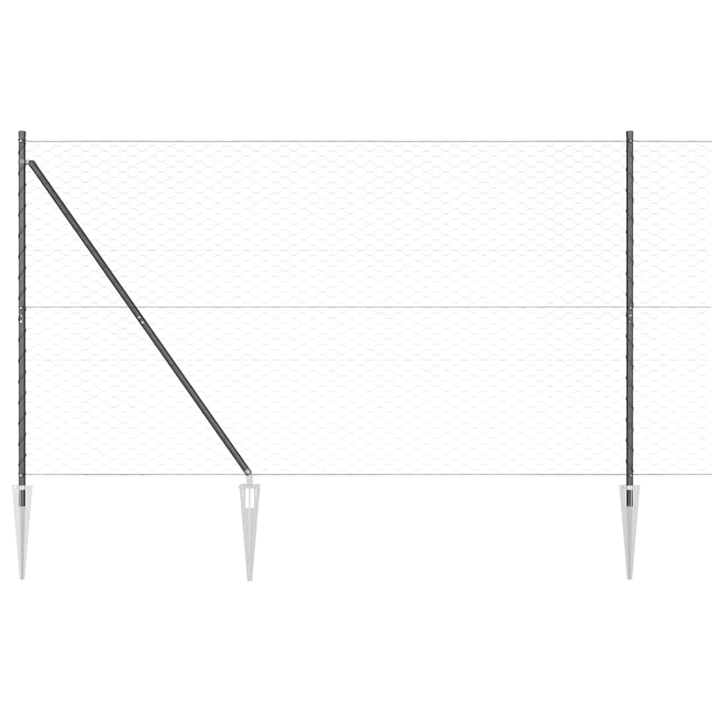 Zavareno žičano ograđivanje s bodljama 100 x 1,6 m (Š x V)