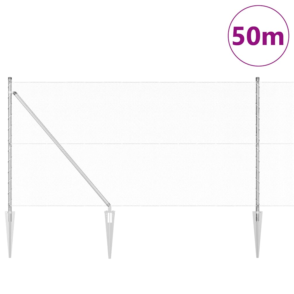 Zavareno žičano ograđivanje s bodljama 50 x 1,2 m (Š x V)