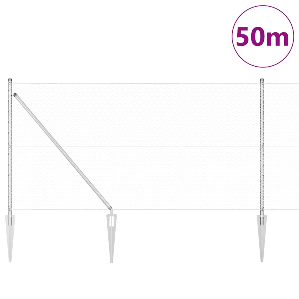 Zavareno žičano ograđivanje s bodljama 50 x 1,4 m (Š x V)