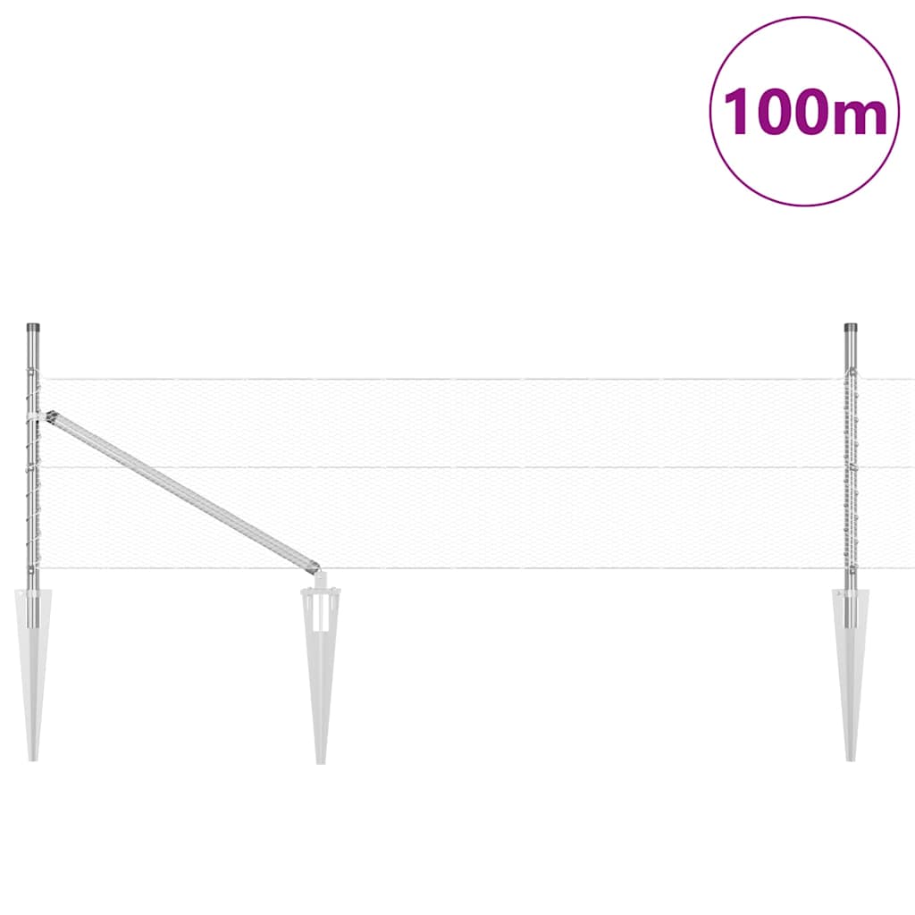 Zavareno žičano ograđivanje s bodljama 100 x 0,8 m (Š x V)