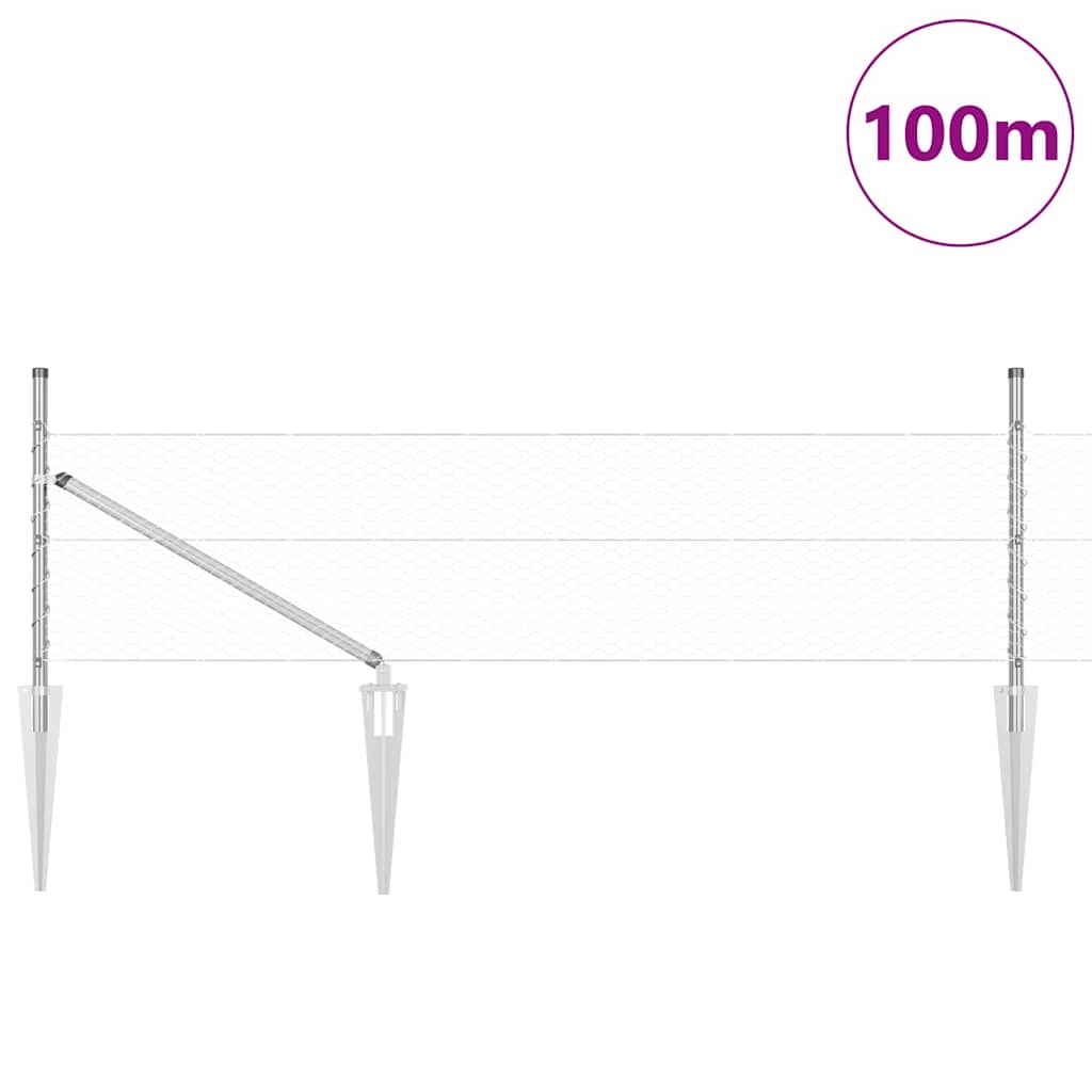 Zavareno žičano ograđivanje s bodljama 100 x 0,8 m (Š x V)