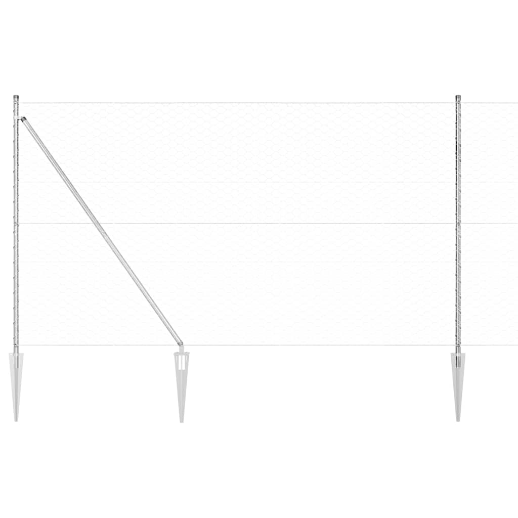 Zavareno žičano ograđivanje s bodljama 100 x 1,5 m (Š x V)