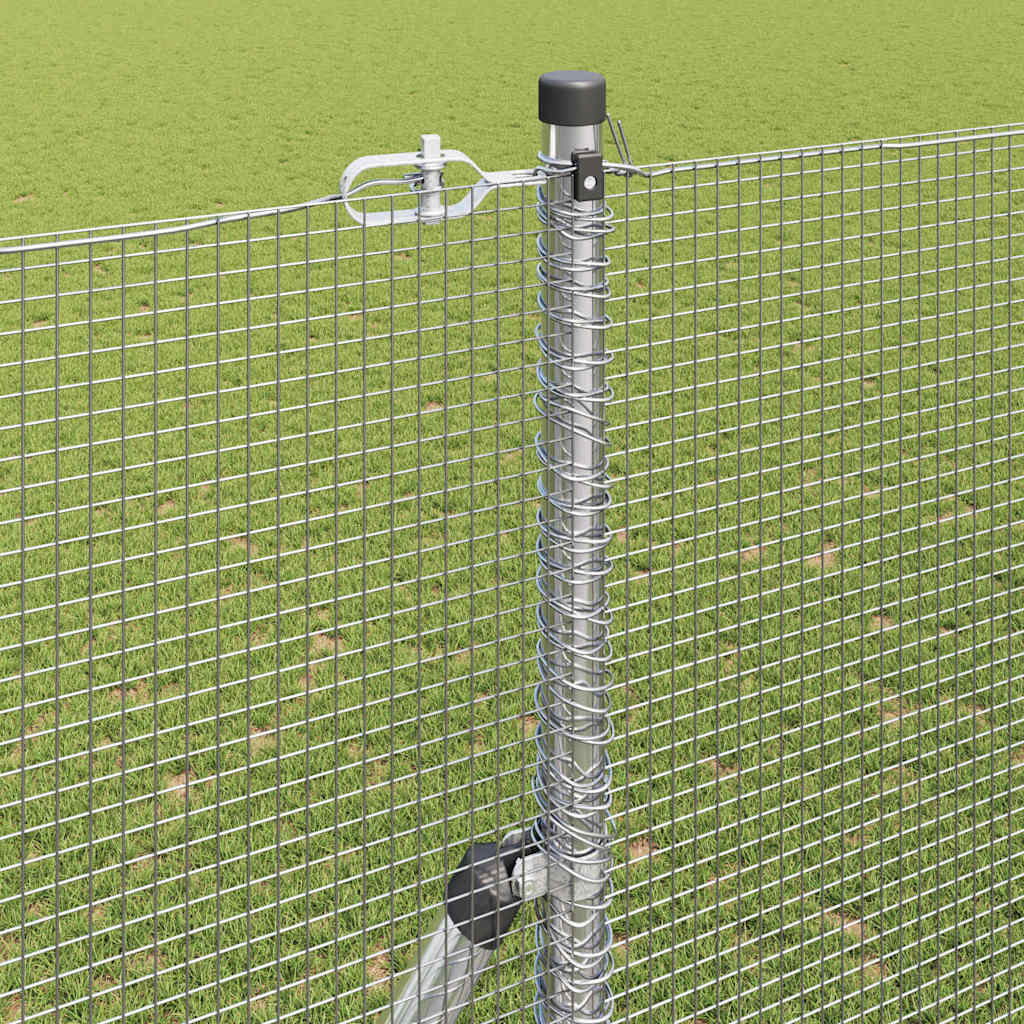 Temeljna zavarena žičana ograda 10 x 1,6 m Srebrna Mreža