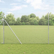 Temeljna zavarena žičana ograda 10 x 1,6 m Srebrna Mreža