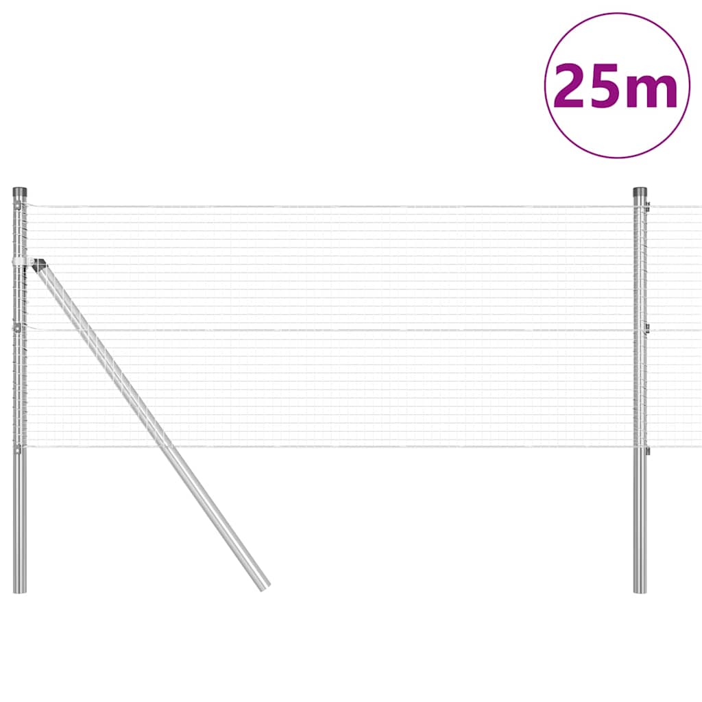 Temeljna zavarena žičana ograda 25 x 0,8 m (Š x V)