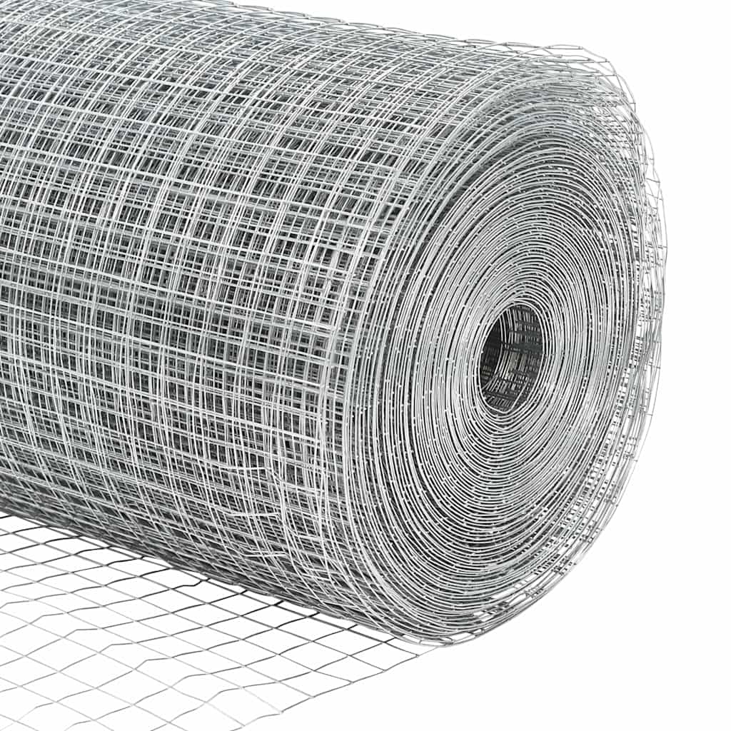 Temeljna zavarena žičana ograda 25 x 1,4 m Srebrna Mreža