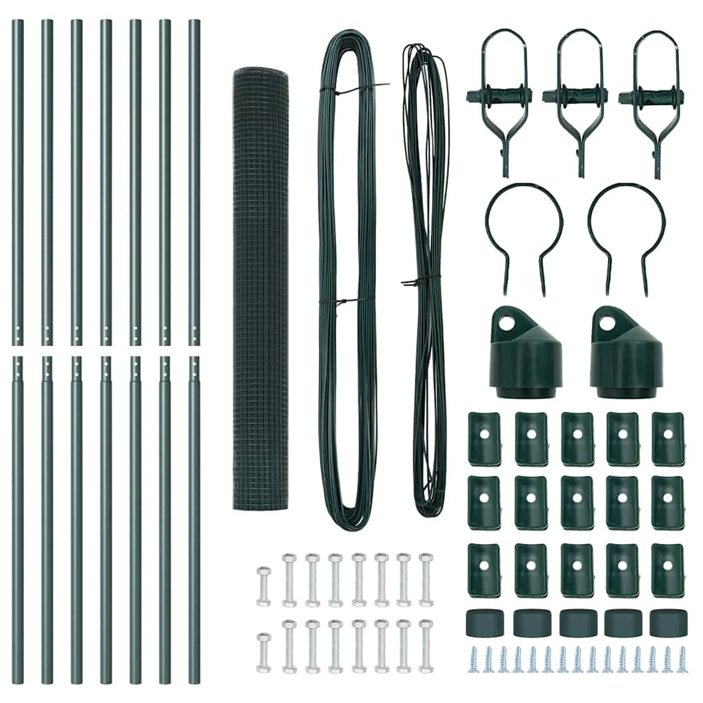 Temeljna zavarena žičana ograda 10 x 1,4 m Zelena Mreža