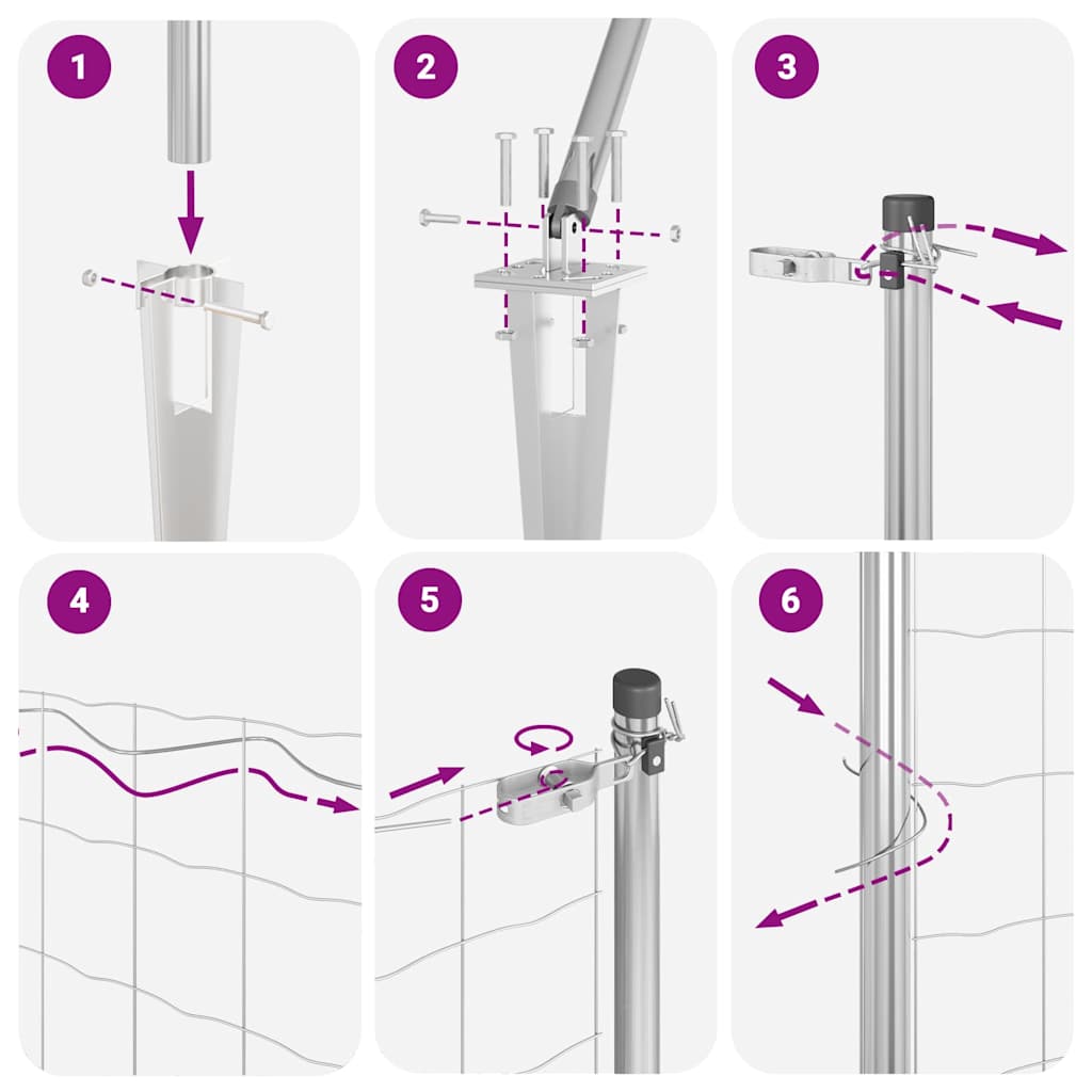 Stup za ogradu Srebrna