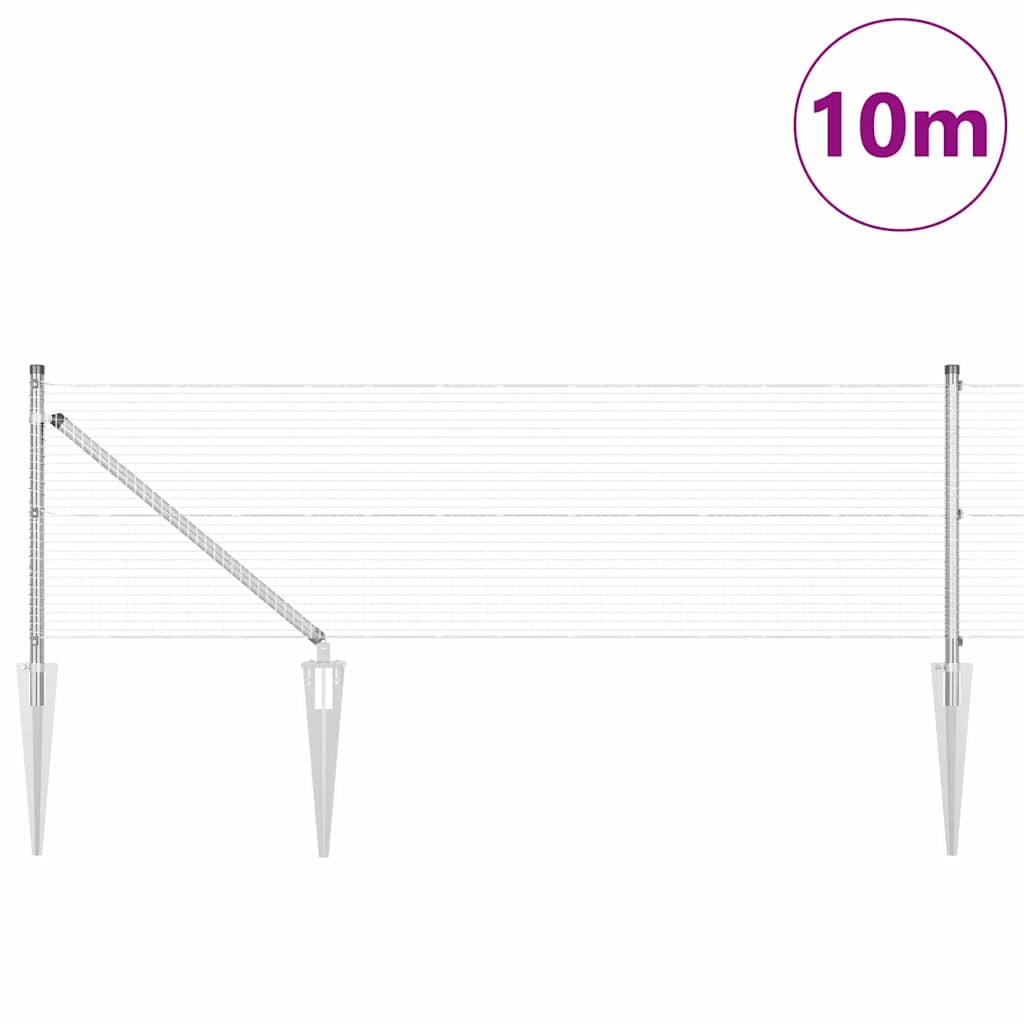 Zavareno žičano ograđivanje s bodljama 10 x 0,5 m (Š x V)