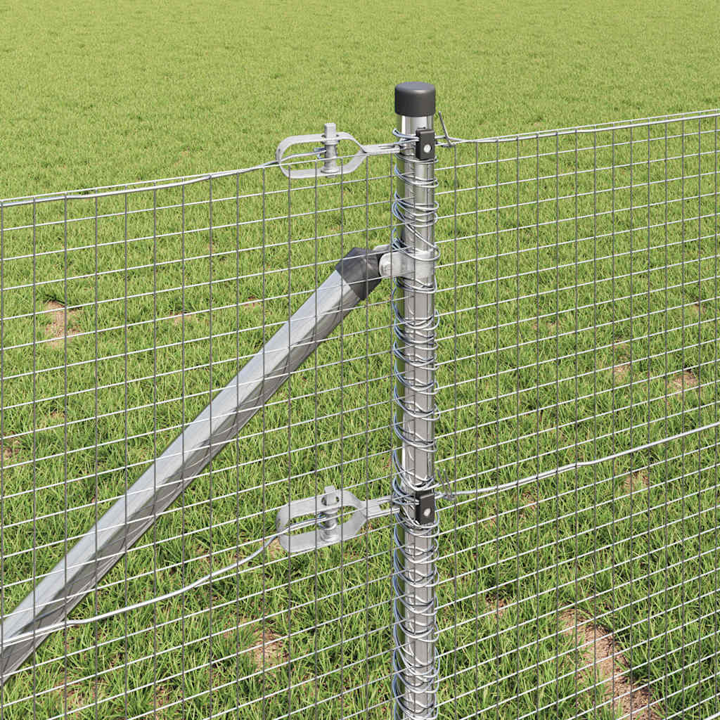 Zavareno žičano ograđivanje s bodljama 10 x 0,8 m Srebrna Mreža